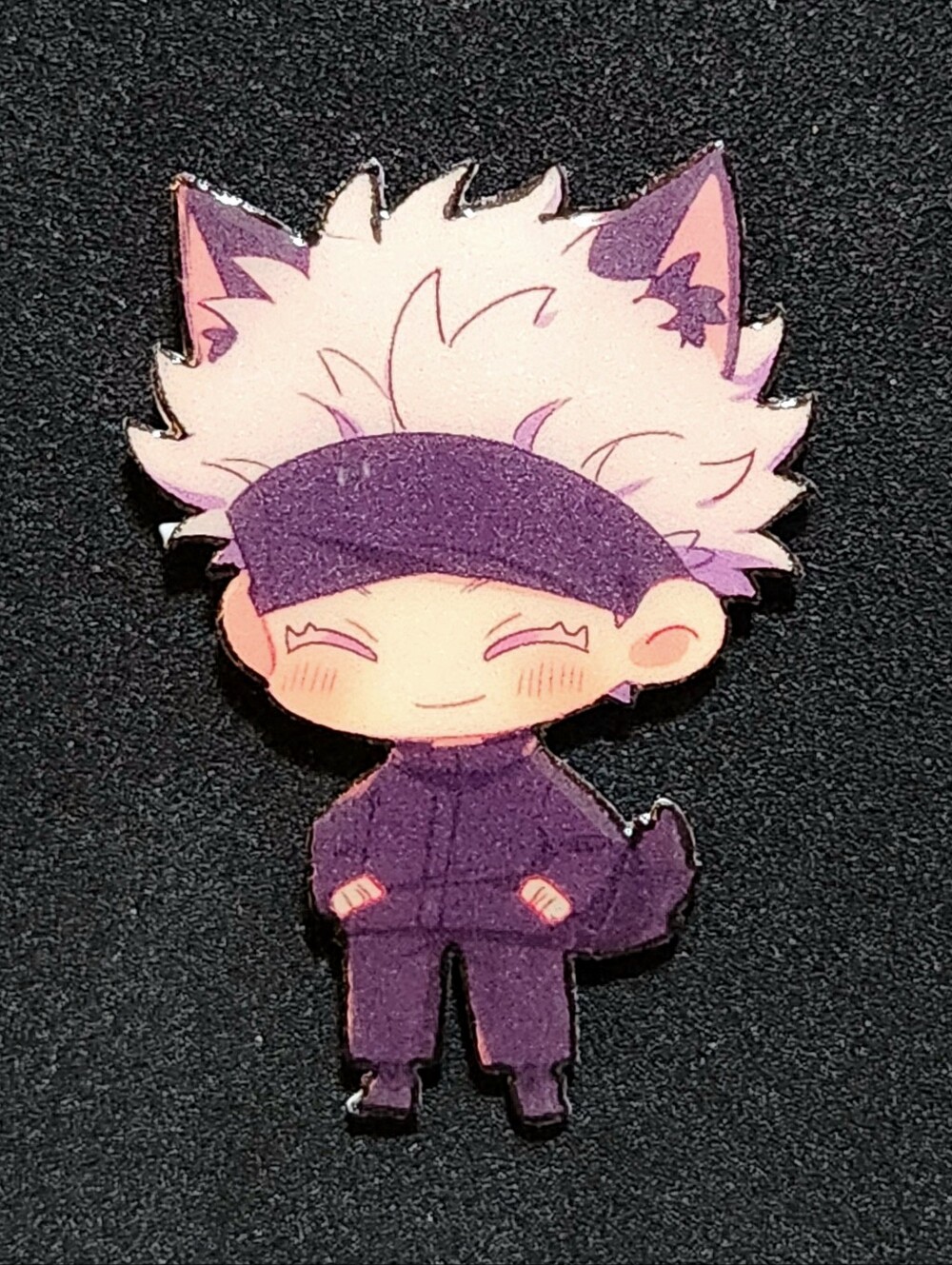 Gojo Cat Ears Pin - Jujutsu Kaisen
